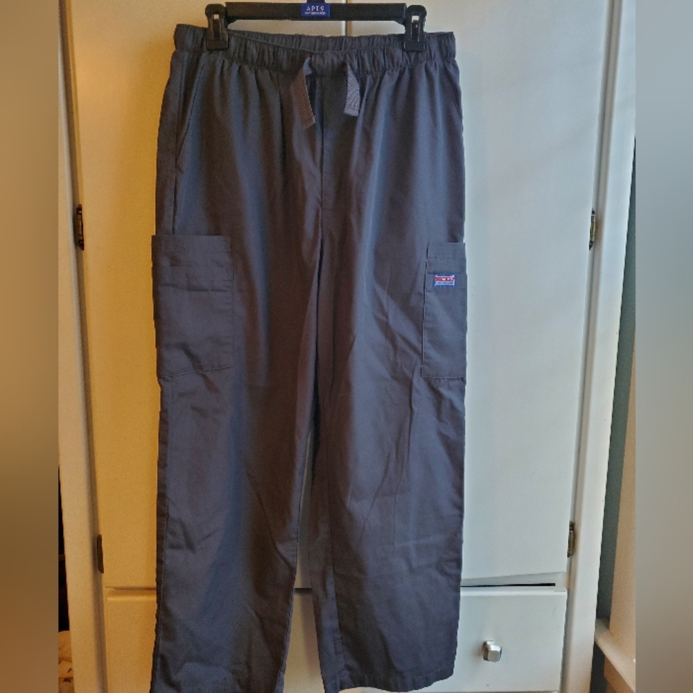 Cherokee Men's Pewter Scrub Pants- Size Medium
